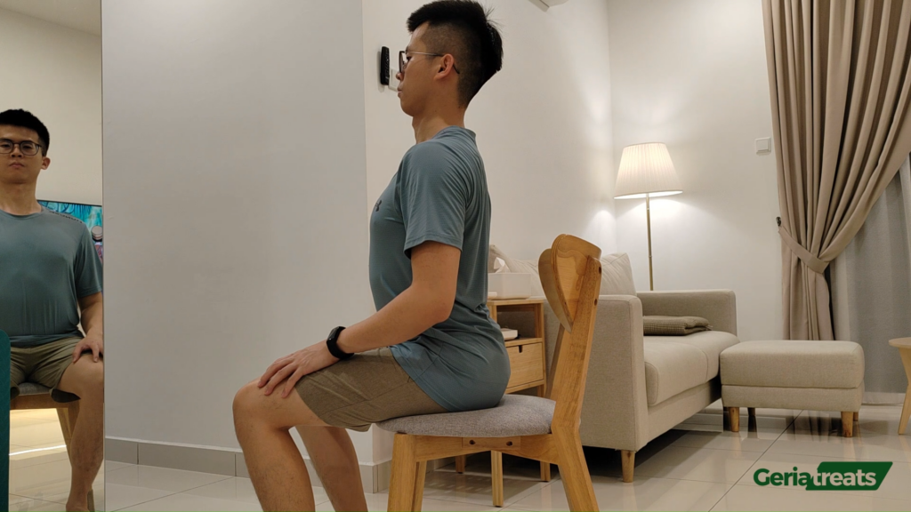 116 Pelvic tilting in sitting