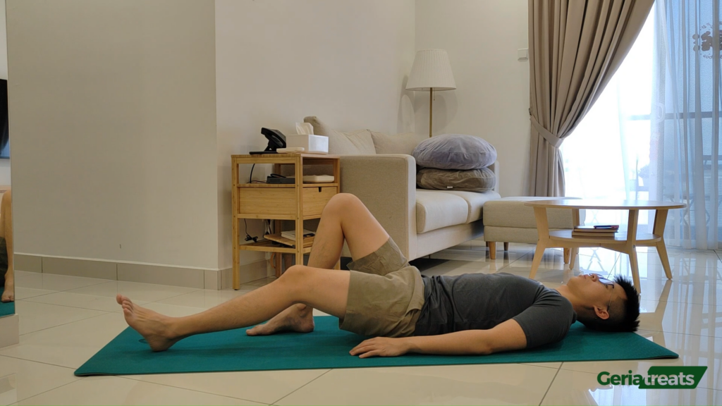 087 Heel slide in supine