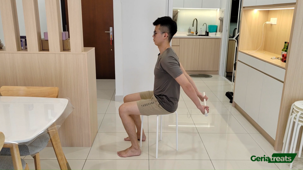 308 Active assisted shoulder extension with stick