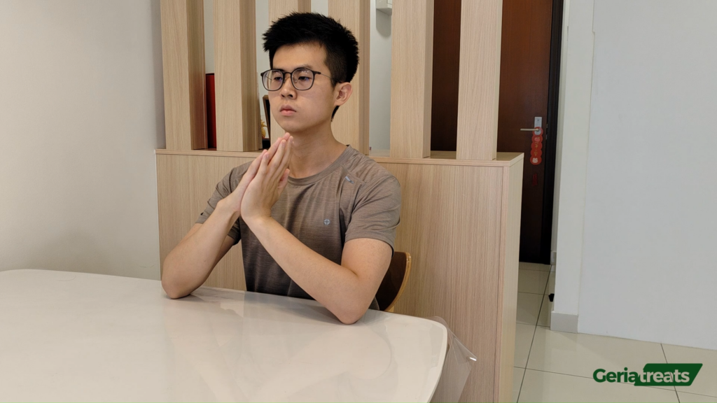 296 Wrist flexion and extension - palms together