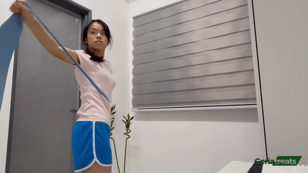 389 Resisted Trunk Rotation with Band